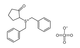 dibenzyl-(2-oxocyclopentyl)sulfanium,perchlorate Structure