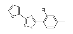 5-(2-chloro-4-methylphenyl)-3-(furan-2-yl)-1,2,4-thiadiazole Structure