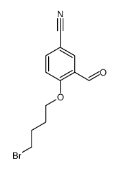 4-(4-bromobutoxy)-3-formylbenzonitrile结构式