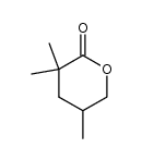 3,3,5-trimethyl-tetrahydropyran-2-one Structure