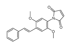 1-[2,5-dimethoxy-4-(2-phenylethenyl)phenyl]pyrrole-2,5-dione结构式