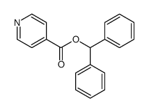 benzhydryl pyridine-4-carboxylate结构式