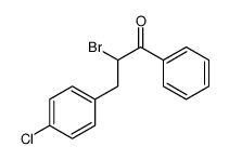 2-bromo-3-(4-chlorophenyl)-1-phenylpropan-1-one结构式