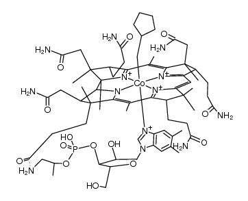 (cyclopentylmethyl)cobalamin结构式