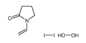 1-ethenylpyrrolidin-2-one,hydrogen peroxide,molecular iodine结构式