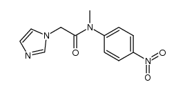 2-imidazol-1-yl-N-methyl-N-(4-nitrophenyl)acetamide Structure