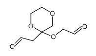 2-[2-(2-oxoethoxy)-1,4-dioxan-2-yl]acetaldehyde Structure