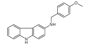 N-[(4-methoxyphenyl)methyl]-9H-carbazol-3-amine结构式