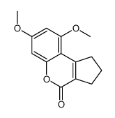 7,9-dimethoxy-2,3-dihydro-1H-cyclopenta[c]chromen-4-one结构式
