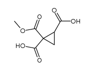 cyclopropane-1,1,2-tricarboxylic acid-1-methyl ester结构式