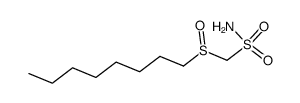 (octylsulfinyl)methanesulfonamide Structure