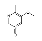 Pyrimidine, 5-methoxy-4-methyl-, 1-oxide (9CI) picture