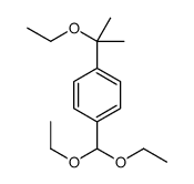 1-(diethoxymethyl)-4-(2-ethoxypropan-2-yl)benzene结构式