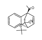 rel-(1R,4R,9R)-1-acetyl-9-(tert-butylthio)-1,4-dihydro-1,4-ethanonaphthalene-9-carbonitrile结构式