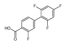 2-fluoro-4-(2,4,6-trifluorophenyl)benzoic acid结构式
