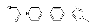 2-chloro-1-{4-[4-(1-methyl-1H-[1,2,4]triazol-3-yl)-phenyl]-3,6-dihydro-2H-pyridin-1-yl}-ethanone结构式