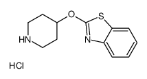 2-(4-哌啶基氧基)苯并噻唑盐酸盐结构式