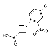 1-(4-chloro-2-nitrophenyl)azetidine-3-carboxylic acid结构式