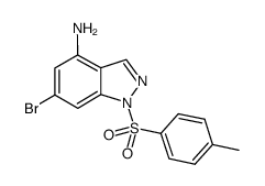 6-bromo-1-[(4-methylphenyl)sulfonyl]-1H-indazol-4-amine Structure