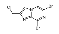 6,8-dibromo-2-(chloromethyl)imidazo[1,2-a]pyrazine Structure