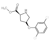 Methyl (2S,4S)-4-(2,5-dichlorophenoxy)-2-pyrrolidinecarboxylate结构式