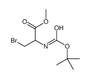 (R)-3-溴-2-((叔丁氧基羰基)氨基)丙酸甲酯结构式