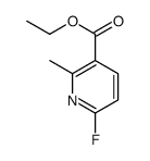ethyl 6-fluoro-2-methylpyridine-3-carboxylate结构式