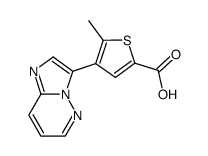 4-(imidazo[1,2-b]pyridazin-3-yl)-5-methylthiophene-2-carboxylic acid Structure