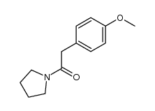 2-(4-methoxy-phenyl)-1-pyrrolidin-1-yl-ethanone结构式