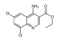 4-Amino-6,8-dichloroquinoline-3-carboxylic acid ethyl ester结构式