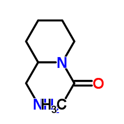 1-[2-(Aminomethyl)-1-piperidinyl]ethanone Structure