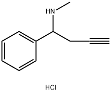 甲基(1-苯基丁-3-炔-1-基)胺盐酸盐结构式