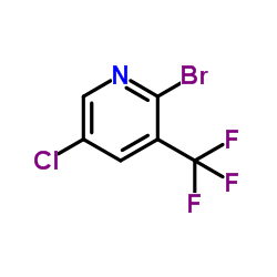 2-溴-5-氯-3-(三氟甲基)吡啶结构式