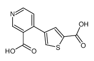4-(5-carboxythiophen-3-yl)pyridine-3-carboxylic acid结构式
