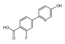 2-fluoro-4-(5-hydroxypyridin-2-yl)benzoic acid结构式