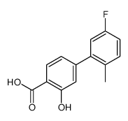 4-(5-fluoro-2-methylphenyl)-2-hydroxybenzoic acid结构式