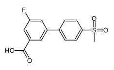 3-fluoro-5-(4-methylsulfonylphenyl)benzoic acid结构式