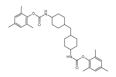 N,N'-(4,4'-methanediyl-dicyclohexyl)-di(carbamic acid (2,4,6-trimethylphenyl) ester)结构式