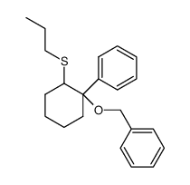 (2-(benzyloxy)-2-phenylcyclohexyl)(propyl)sulfane Structure