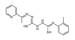 1-(2-methylphenyl)-3-[[(E)-1-pyridin-2-ylethylideneamino]carbamothioylamino]thiourea Structure