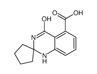 4-Oxospiro[1,2,3,4-tetrahydroquinazoline-2,1'-cyclopentane]-5-carboxylic Acid Structure