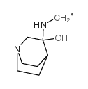 1-Azabicyclo(2,2,2)octan-3-ol-3-aminomethyl结构式