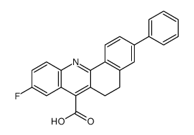 9-fluoro-3-phenyl-5,6-dihydrobenzo[c]acridine-7-carboxylic acid Structure