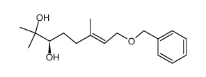 (2E,6R)-1-benzyloxy-3,7-dimethyl-2-octene-6,7-diol Structure