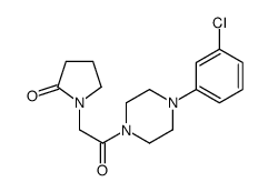 1-[2-[4-(3-chlorophenyl)piperazin-1-yl]-2-oxoethyl]pyrrolidin-2-one Structure