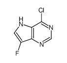 4-chloro-7-fluoro-5H-pyrrolo[3,2-d]pyrimidine Structure