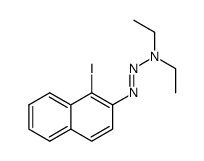 3,3-diethyl-1-(1-iodonaphthalen-2-yl)triaz-1-ene Structure