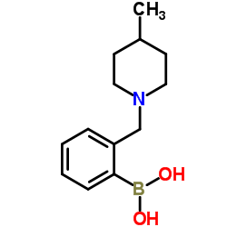 2-((4-甲基哌啶-1-基)甲基)苯基硼酸图片
