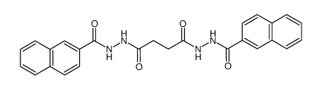 N'1,N'4-di(2-naphthoyl)succinohydrazide结构式