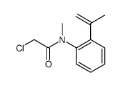 2-Chloro-N-methyl-N-(o-(1-methylethenyl)phenyl)-acetamide结构式